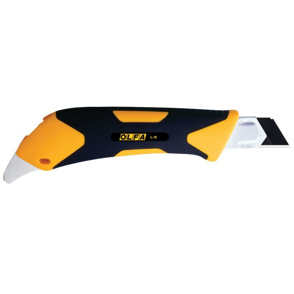 OLFA? 18mm Fiberglass Rubber Grip Ratchet-Lock Utility Knife