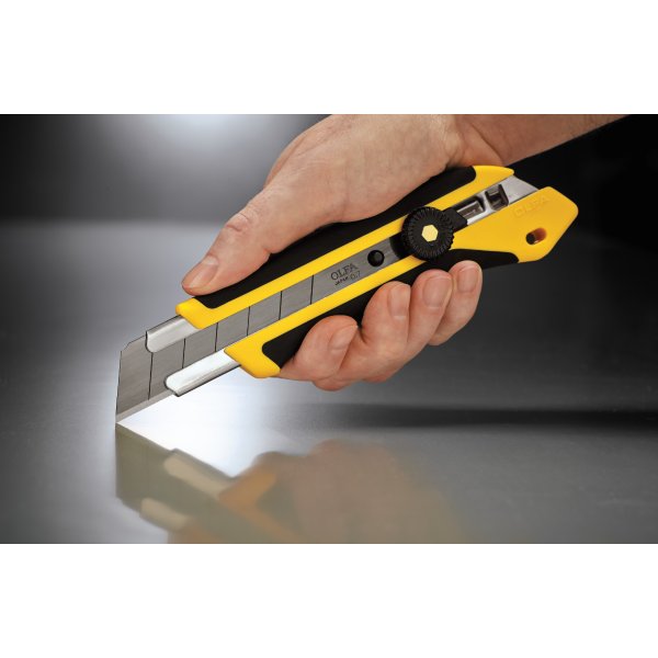 OLFA? 25mm Fiberglass Rubber Grip Utility Knife – Model: XH-1