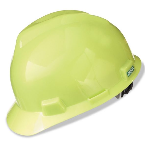 MSA yellow v gard hard hat