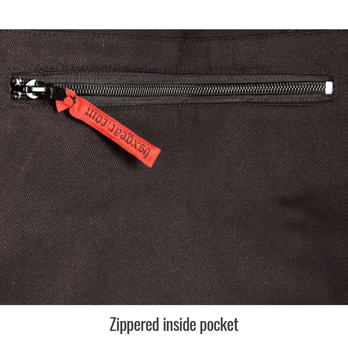 thumbnail image 2 of BSX Flame-Resistant Welding Jacket 2XL - Black With Red Flames 9oz Cotton 2 of 14