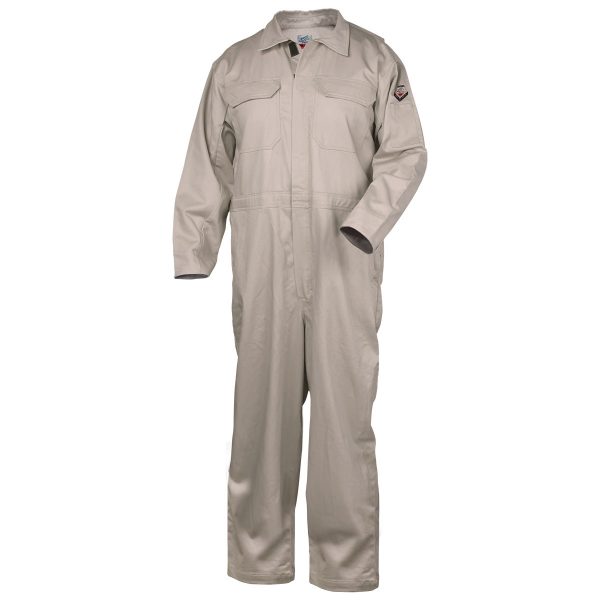 Black Stallion stone khaki flame resistant coveralls