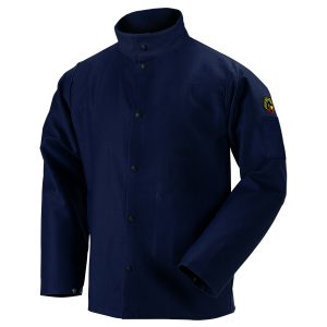 Black Stallion flame resistant cotton jacket navy blue