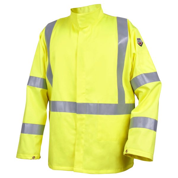 Black Stallion Hi Vis flame arc resistant cotton jacket