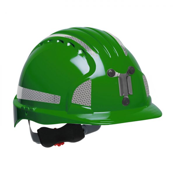 Evolution Deluxe 6151 mining hard hat green