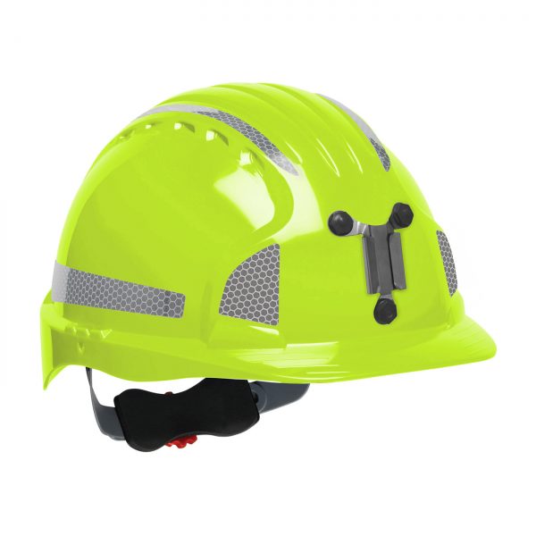 Evolution Deluxe 6151 mining hard hat lime yellow