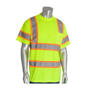 PIP 313-CNTSP ANSI Class 3 T-Shirt Yellow/Green