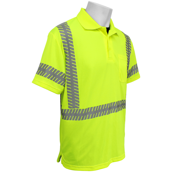 Global GLO-209 Yellow\Green ANSI class 3 Polo Right Side