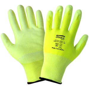 Global Glove PUG-118 High Visibility Poly Coated Cut Glove