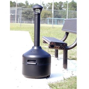 UltraTech Ultra-Stop Smoke Black Park Bench