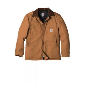 Carhartt Duck Traditional Coat CTC003 Brown Front