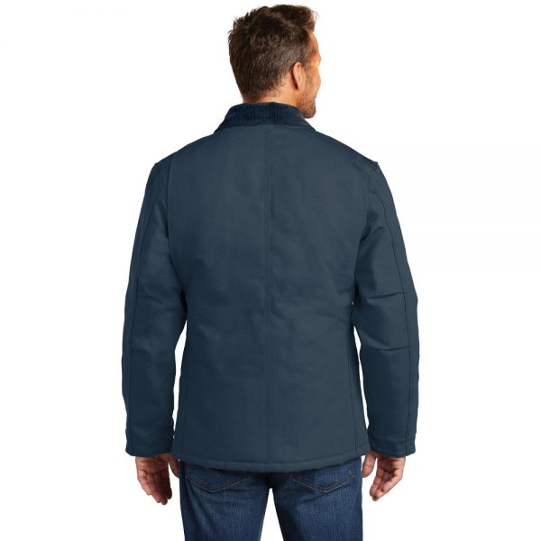 Carhartt Duck Traditional Coat CTC003 Navy Man Back