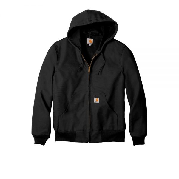 Carhartt Thermal Lined Duck Active Jacket CTJ131 Black Front