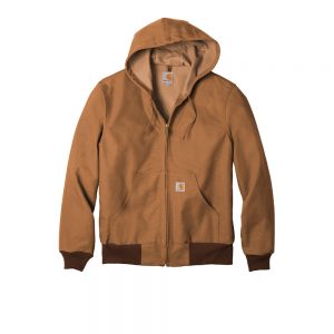 Carhartt Thermal Lined Duck Active Jacket CTJ131 Brown Front