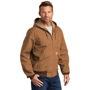 Carhartt Thermal Lined Duck Active Jacket CTJ131 Brown Man Angled