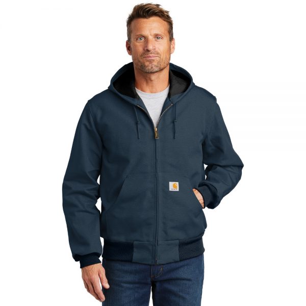 Carhartt Thermal Lined Duck Active Jacket CTJ131 Dark Navy Man Front