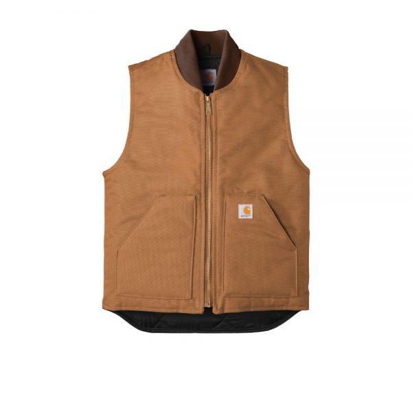 Carhartt Duck Vest CTV01 Brown Front