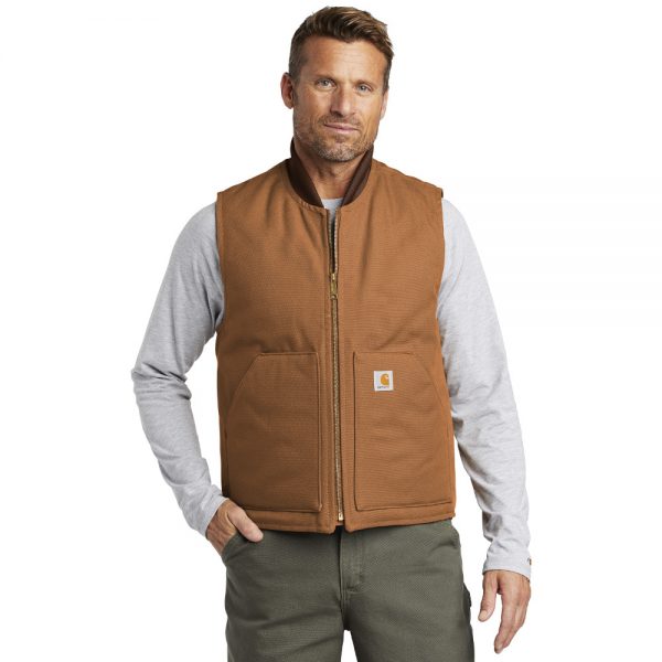 Carhartt Duck Vest CTV01 Brown Man Front