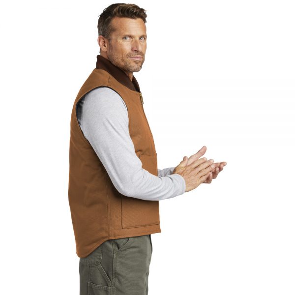 Carhartt Duck Vest CTV01 Brown Man Side