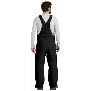 Carhartt Black CTR41 Overalls with Bib Man Back