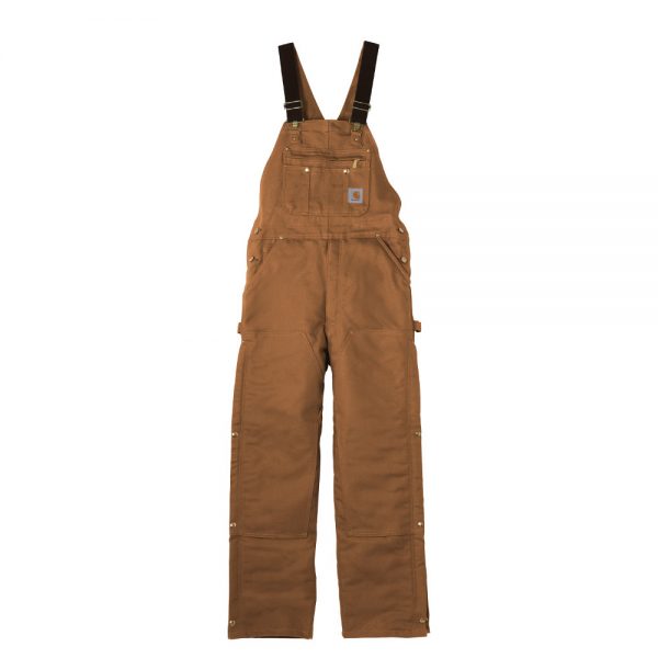Carhartt Brown CTR41 Overalls with Bib Front