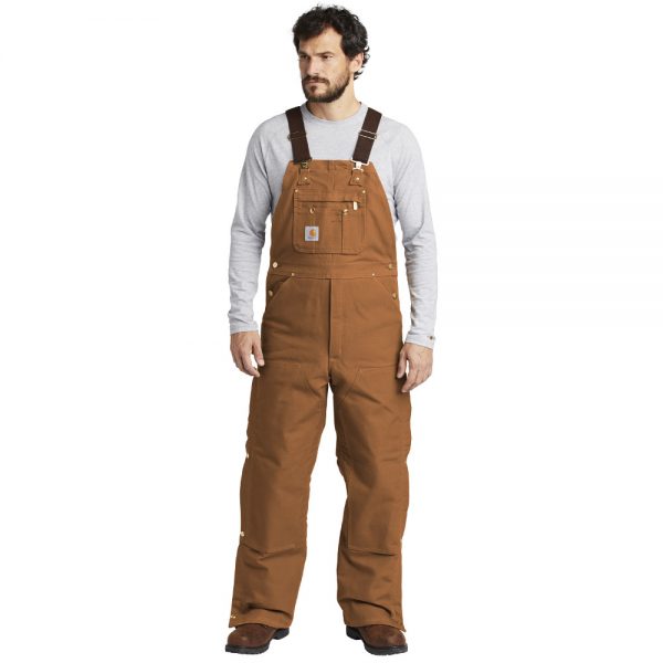 Carhartt Brown CTR41 Overalls with Bib