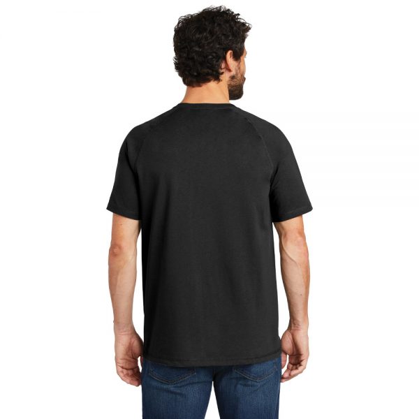 Carhartt Force Cotton Delmont Short Sleeve T-Shirt CT100410 Black Man Back