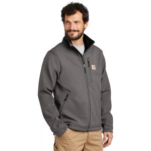 Carhartt Crowley Soft Shell Jacket CT102199 Charcoal Man Angle