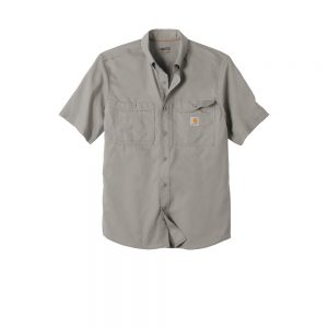 Carhartt Force Ridgefield Solid Short Sleeve Shirt CT102417 Asphalt Front