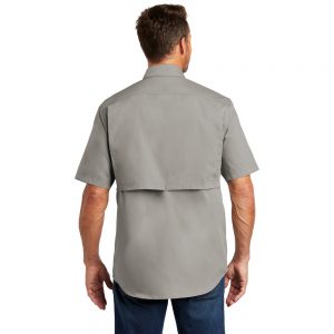 Carhartt Force Ridgefield Solid Short Sleeve Shirt CT102417 Asphalt Man Back