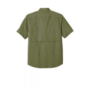 Carhartt Force Ridgefield Solid Short Sleeve Shirt CT102417 Burn Olive Back