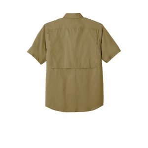 Carhartt Force Ridgefield Solid Short Sleeve Shirt CT102417 Dark Khaki Back