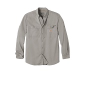 Carhartt Force Ridgefield Solid Long Sleeve Shirt Asphalt Small