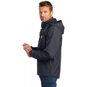 Carhartt CTJ162 Navy Shoreline Jacket Man Angle