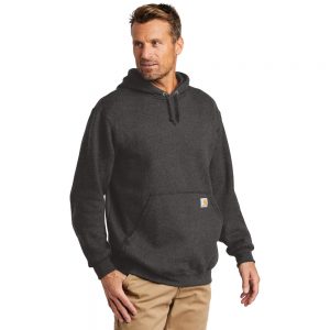 Carhartt Midweight Hooded Sweatshirt CTK121 Carbon Heather Man Angle