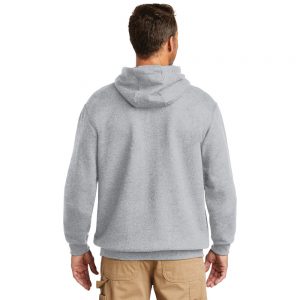 Carhartt Midweight Hooded Sweatshirt CTK121 Heather Grey Man Back