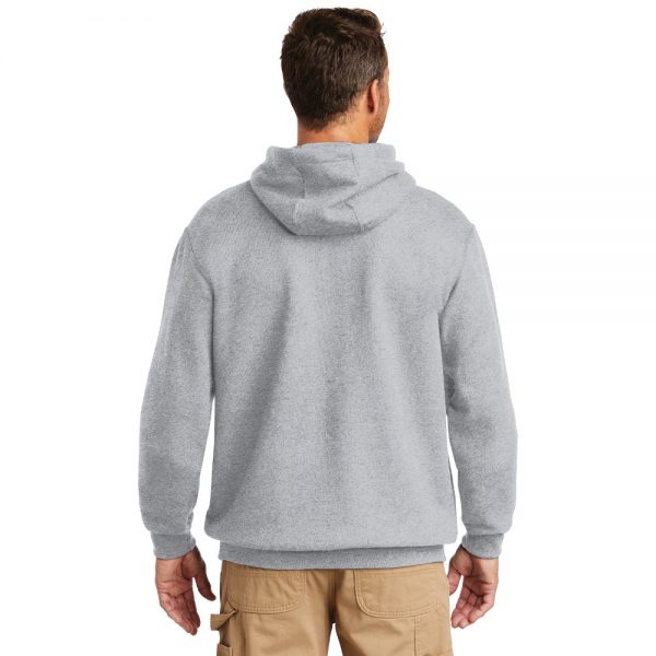 Carhartt Midweight Hooded Sweatshirt CTK121 Heather Grey Man Back