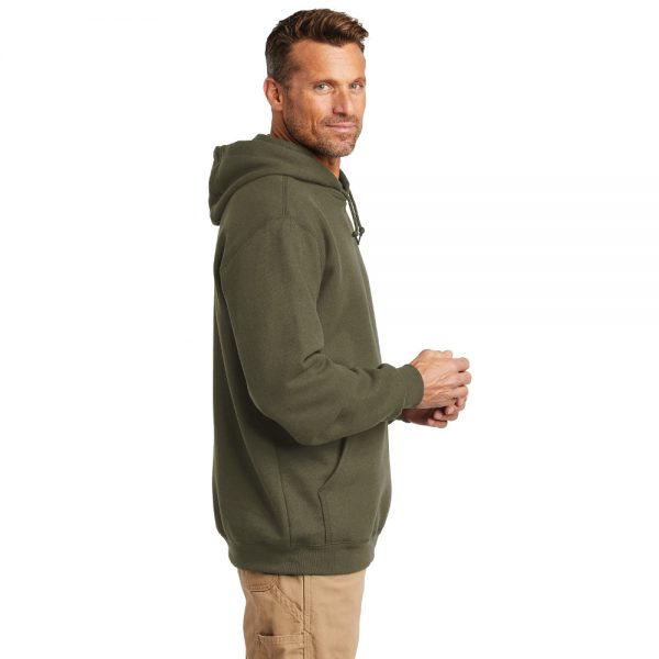 Carhartt Midweight Hooded Sweatshirt CTK121 Moss Green Man Side