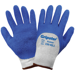 Global Glove 330 Blue Rubber Coated