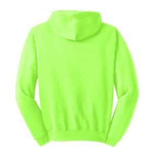 Sanmar Jerzees 996M Pull over Hoodie Safety Green Back