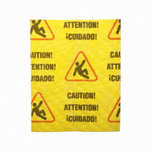 SpillTech Caution Mat Pads Universal Absorbent